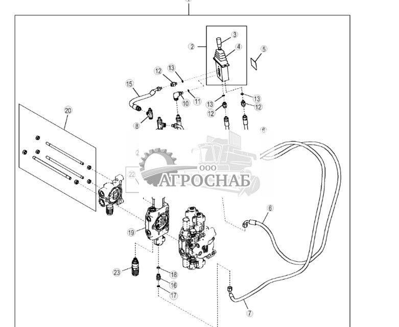 Комплект трубопроводов сервоуправления вспомогательным оборудованием - ST313332 353.jpg